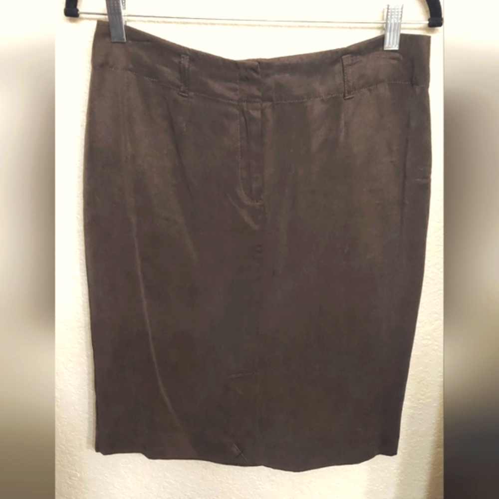 . Jill 100% TENCEL lyocell Pencil Skirt ☆ Women's Size 8 Walnut Midi Skirt